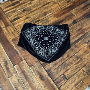 Zenobia Black and White Patterned Top